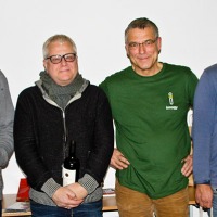 Martin Limberg, Bernd Laudage, Bernd Rosen und Drazan Curic (vlnr)