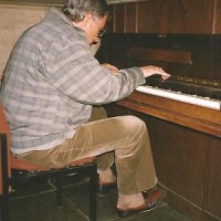 Halle 1990 - Karlheinz Bachmann am Klavier