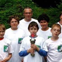 Team SFK v.l.n.r.: Frau Oversohl, Anna, Tim, Bernd Rosen, Patrick, Arman, Lukas und Frau Imcke