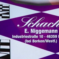 Die Firma "Schach Niggemann" leiht uns das Spielmaterial!