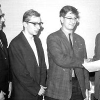 Werner Nautsch 1967 mit Robert Hübner, Raymond Keene und Dr. Paul Gerhardt
